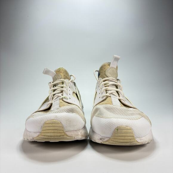 Nike Air Huarache Run Ultra White Beige Sneakers 819685-101 Men's Size 11 - Picture 2 of 11